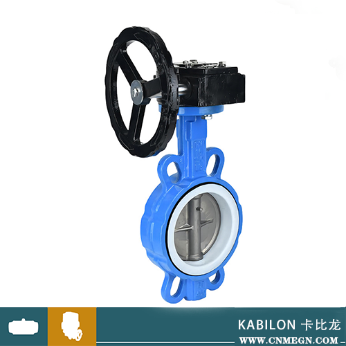 涡轮衬四氟对夹蝶阀